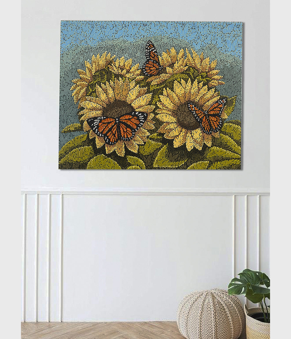 Jardín de girasoles