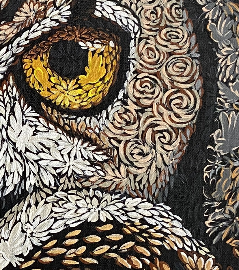 Búho de mirada imponente