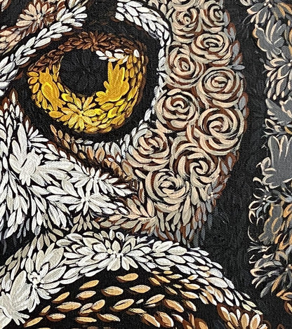 Búho de mirada imponente